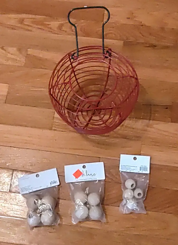 Craft supplies wooden beads