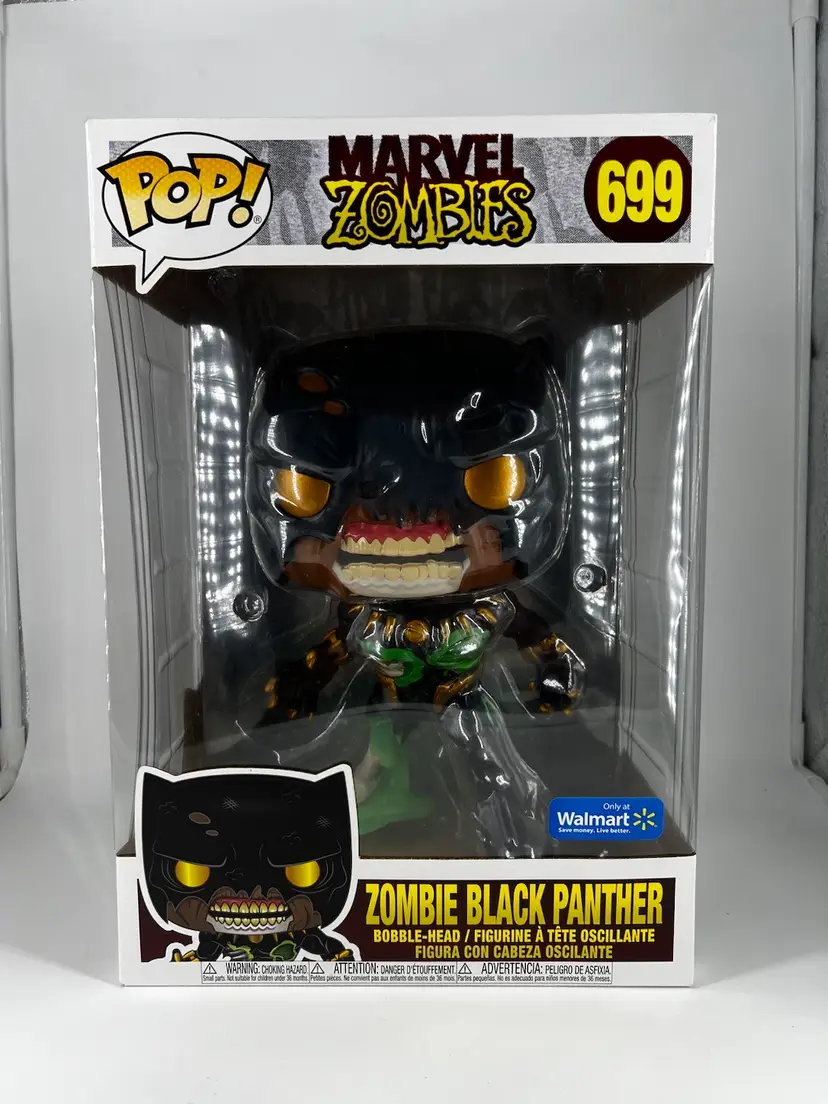 Funko Pop Marvel Zombies Black Panther #699 10 Inch WalMart Exclusive