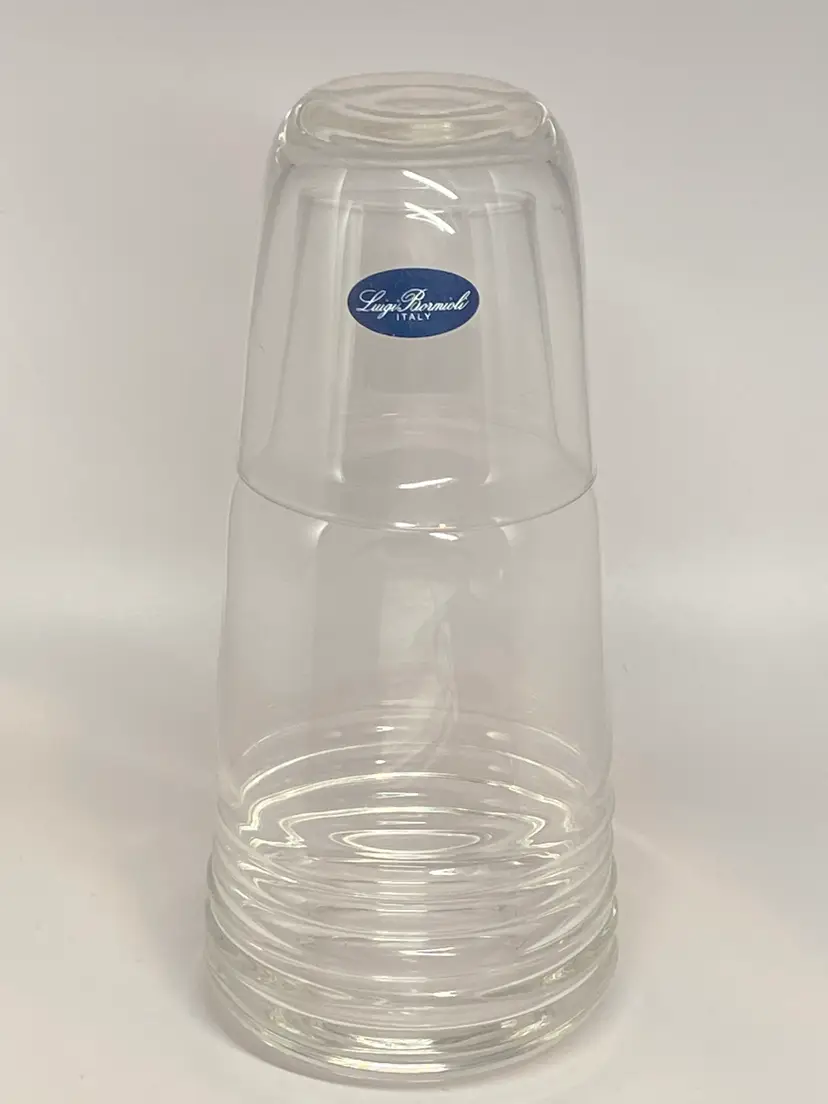 Luigi Bormioli Michelangelo Masterpiece 2-pc Water Set Bedside Crystal Tumble Up