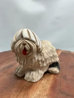 Artesania Rinconada Shaggy SheepDog Figurine Retired Signed