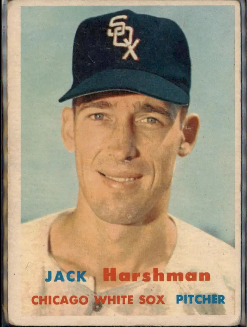 1957 Topps #152 Jack Harshman - ( pk1 ) - Chicago White Sox
