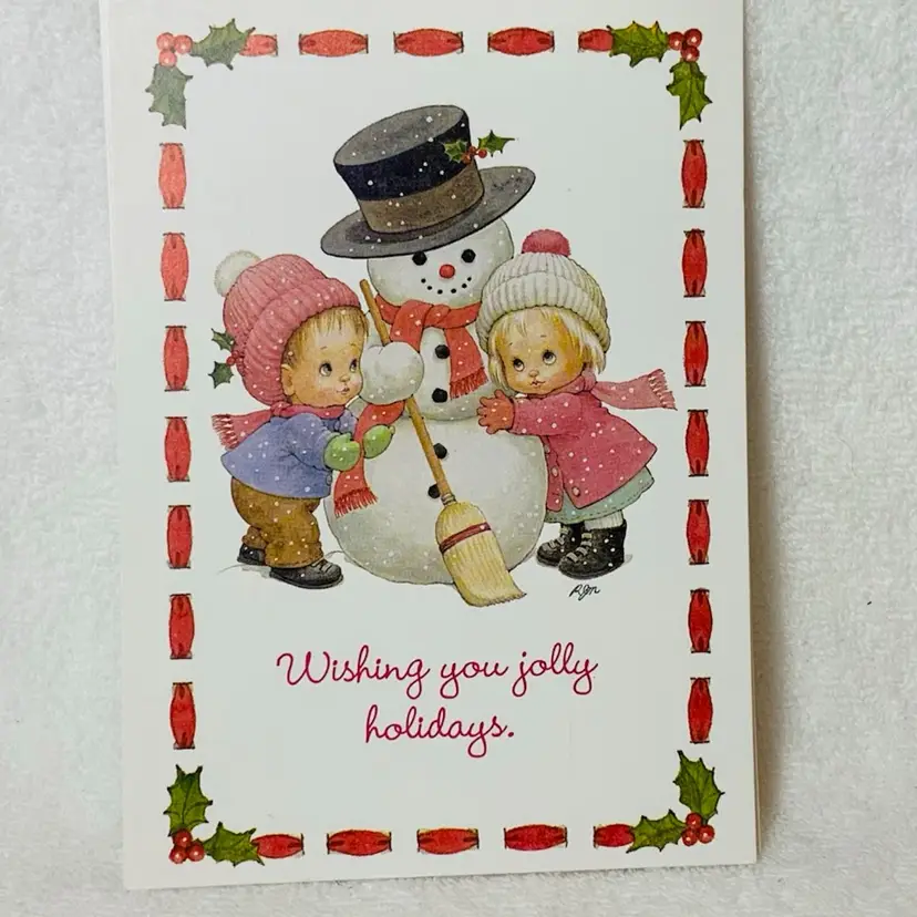 Vintage Morehead Inc Christmas Postcard Unused Printed By Current Inc