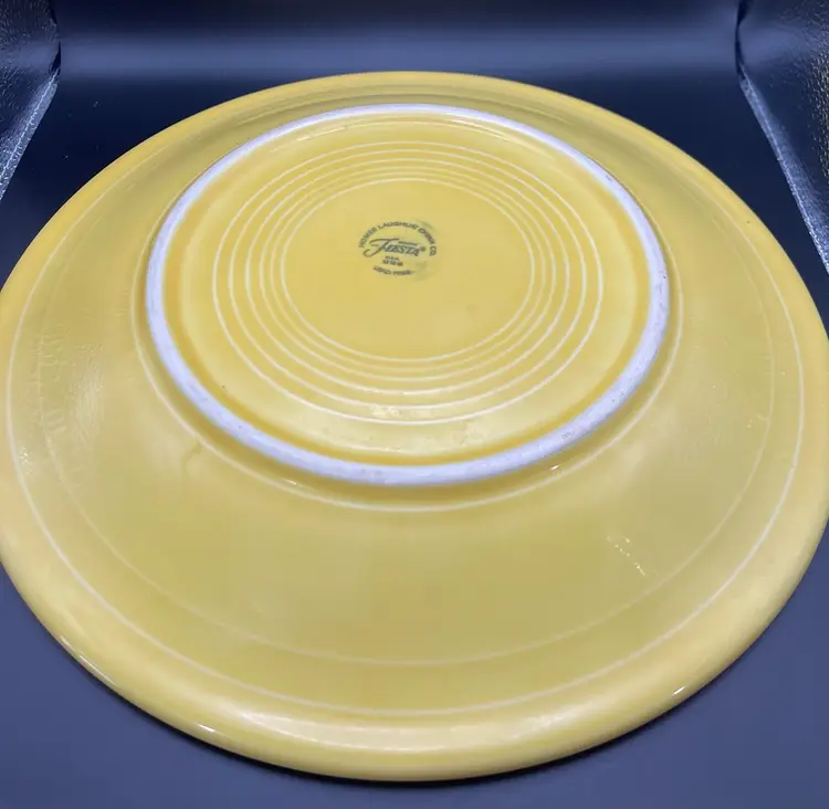 Vintage Fiestaware 10" Dinner Plate - Sunflower - Yellow- Homer Laughlin