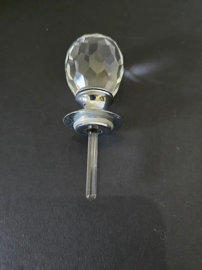 Faceted Chrystal and Chrome Perfume Dabber
