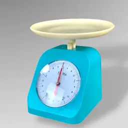 Woolworths Kitchen Food Scale 5 LB Turquoise Blue with Box MCM 1960s 1970s