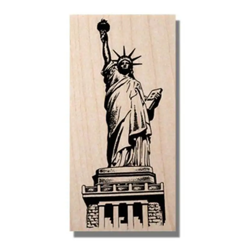 Statue Of Liberty Rubber Stamp