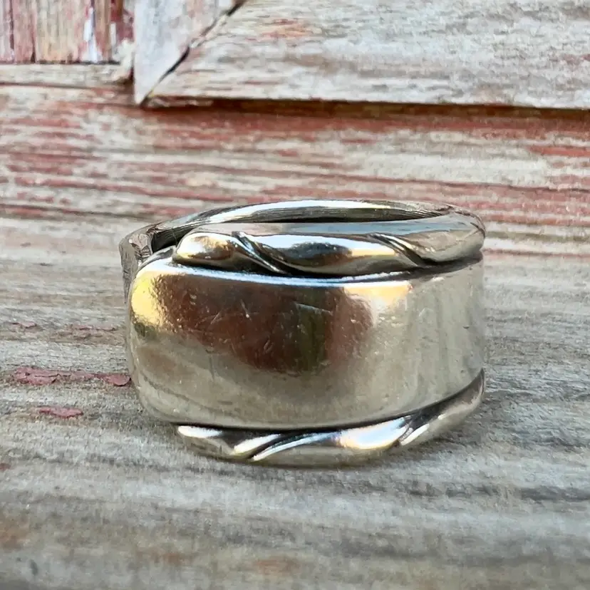 Spoon Ring Silver Plate Size 6.5 Not Adjustable