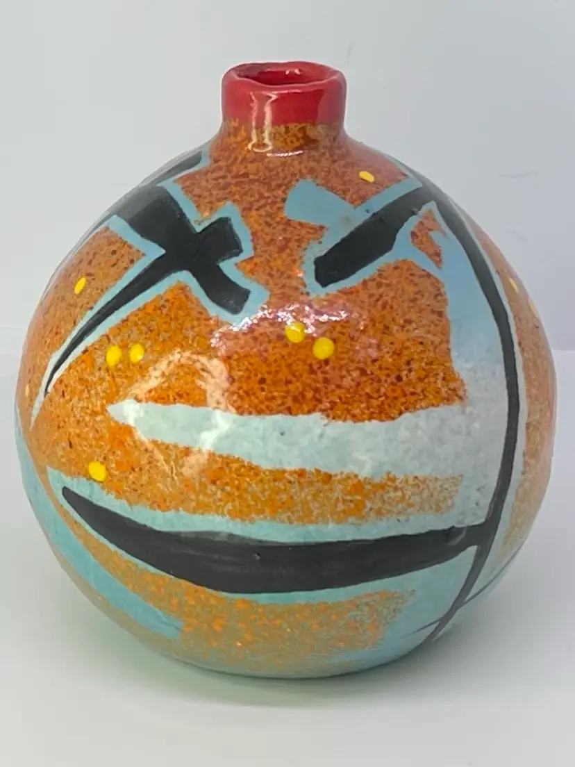 Signed Pottery “Bubble Vase”