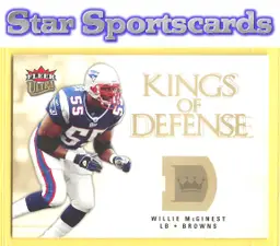 2006 Ultra #KD-WM Willie McGinest Kings of Defense New England Patriots