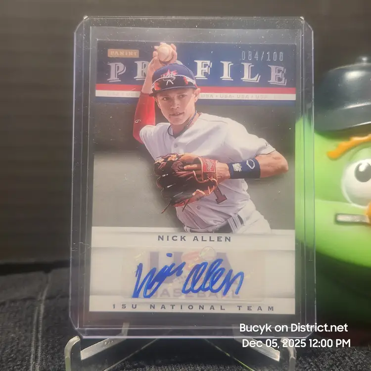 2013 Team USA Profile Auto - Nick Allen Houston Astros 84/100