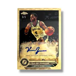 2023-24 Topps G League Basketball Kaleb Johnson 1/1 Superfractor Auto