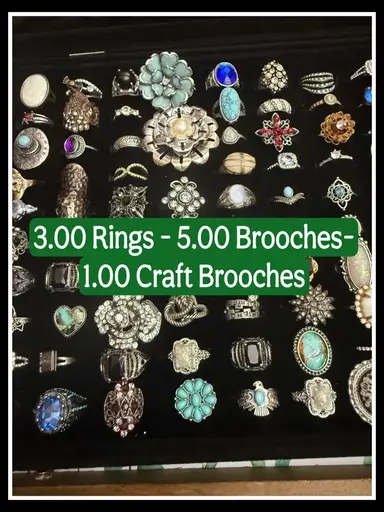 Christmas Jewelry Sale- Vintage Modern Rings & Brooches