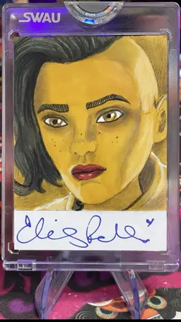 Elizabeth Rodriguez as Rafa Martez Star Wars Auto SWAU Sketch by Gerry Garcia Jr