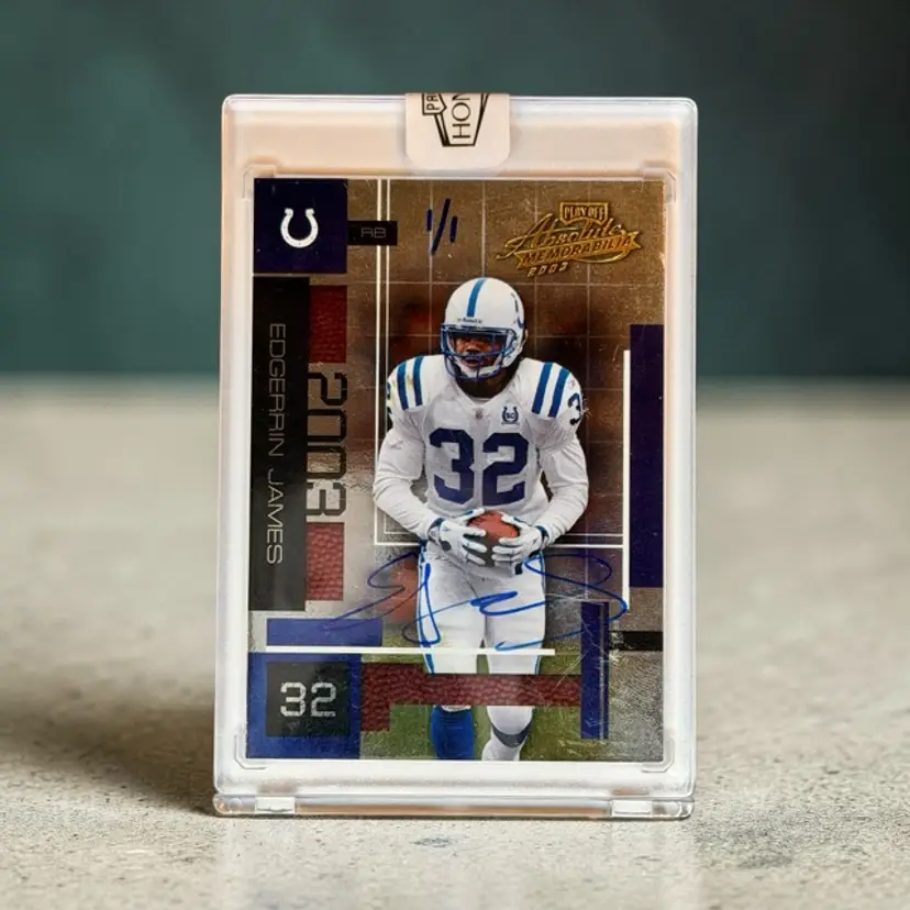 2003 Panini Edgerrin James #20 AU SN1