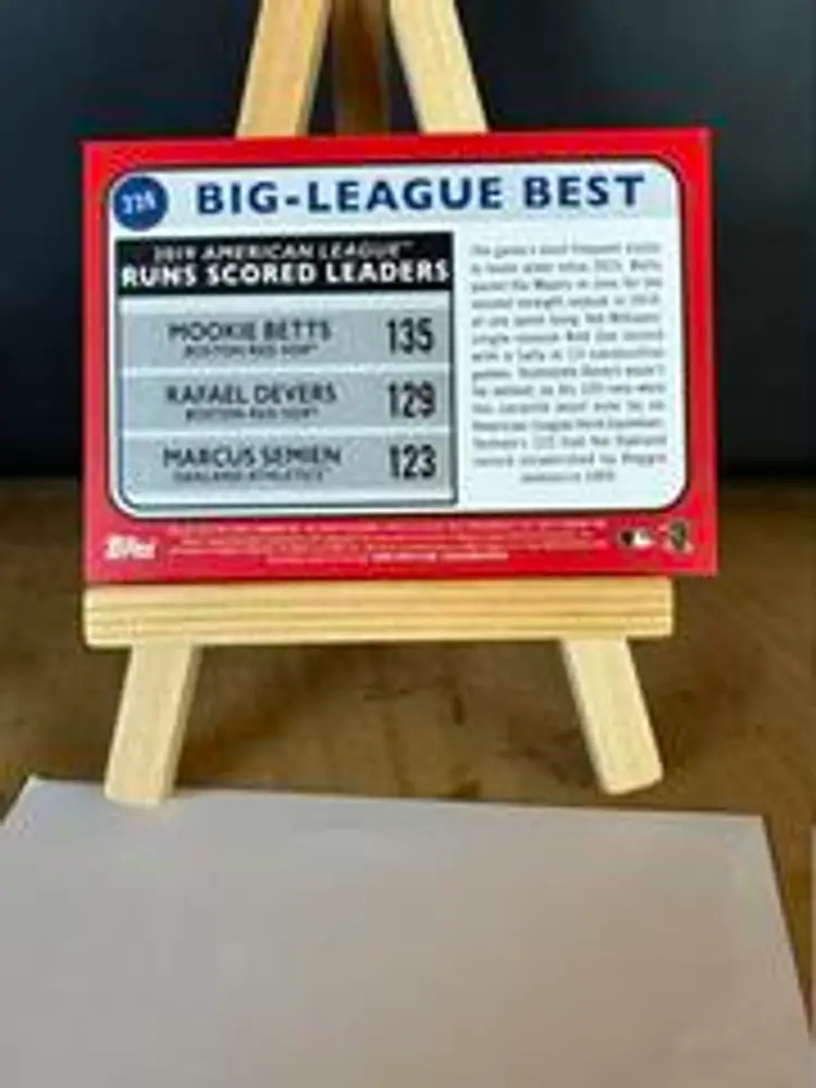 2020 Topps Big League Mookie Betts, Rafael Devers, Marcus Semien #239 Rainbow Foil      /100