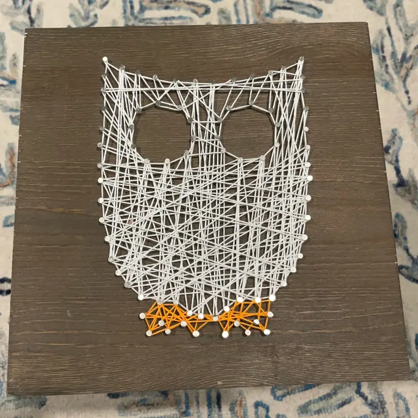 Owl String Art Wall Decor- Ready To Hang- 10x10”