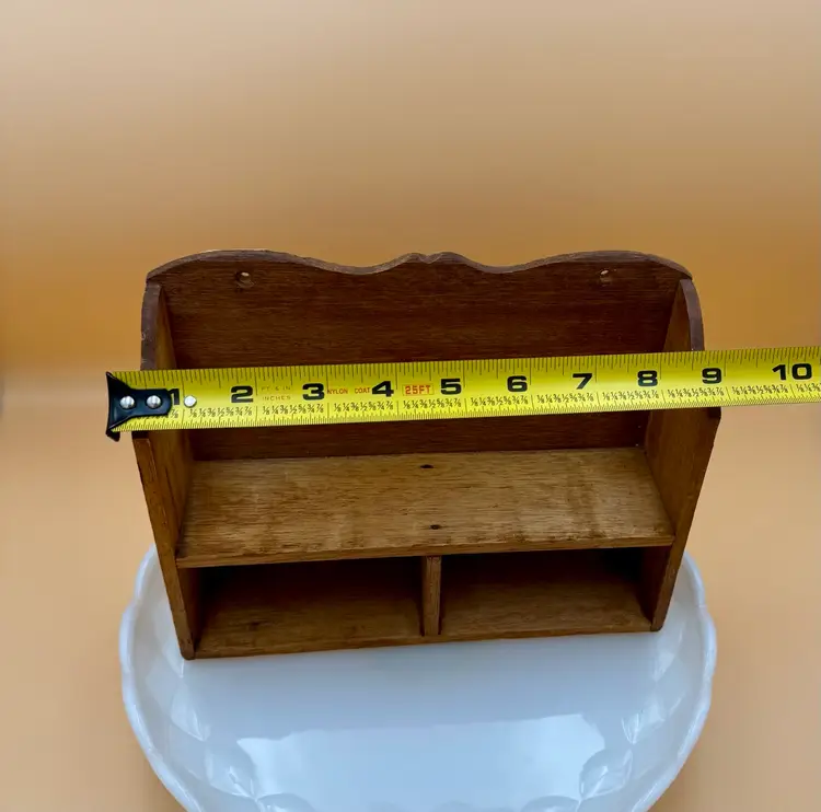 Vintage Wood Trinket/ Spice Shelf