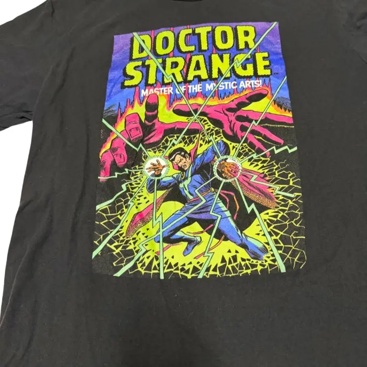 Marvel Dr Strange Mystic Arts Volume 1 #171 Black Graphic Print T-Shirt