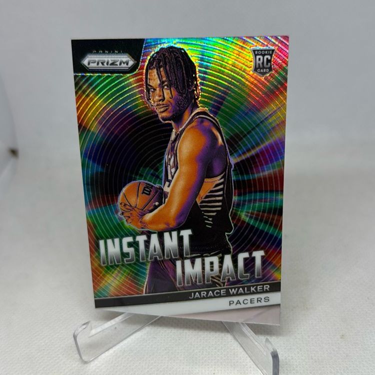 2023-24 Panini Prizm #16 Jarace Walker Instant Impact Prizms Silver RC Indiana Pacers
