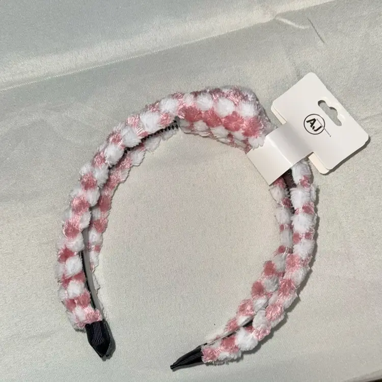 Pink Fuzzy Headband New