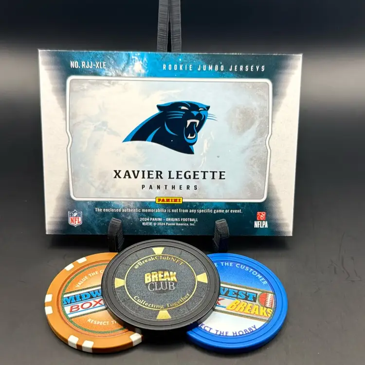 Xavier Legette Rc 126/199 Jumbo Relic 2024 Origins Carolina Panthers