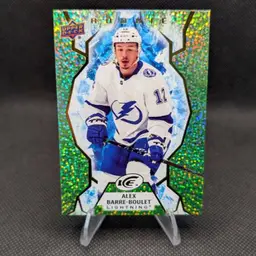 Alex Barre-Boulet 2021-22 Upper Deck Ice Green Parallel Rookie Card (RC) #103 - Tampa Bay Lightning
