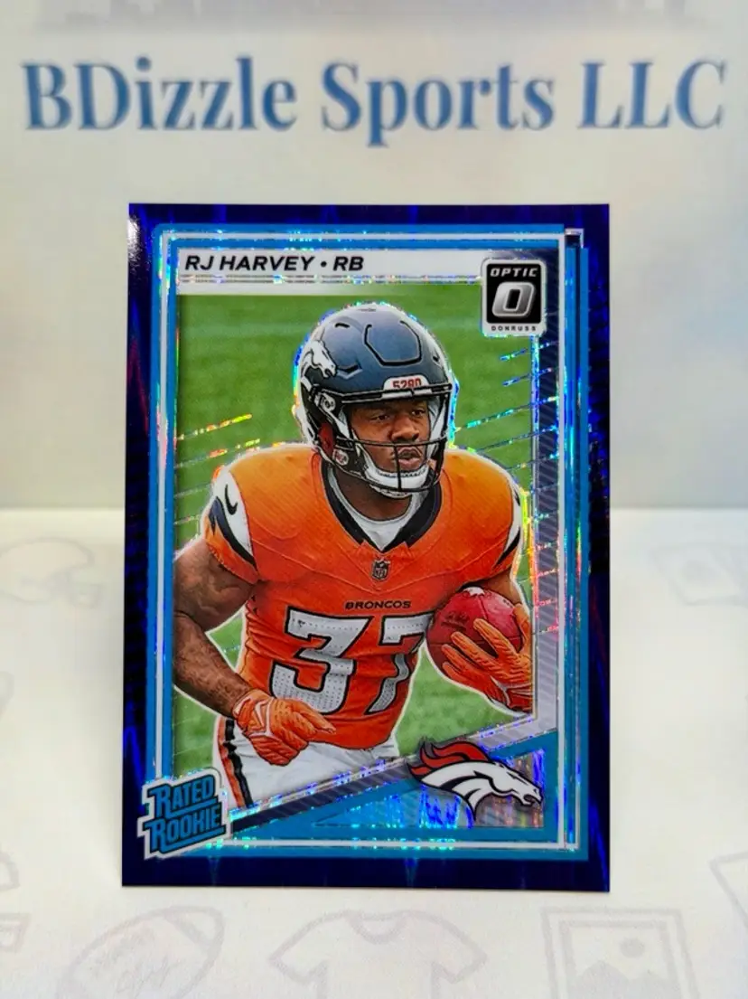 2025 Donruss Optic RJ Harvey Purple Shock #208 RC
