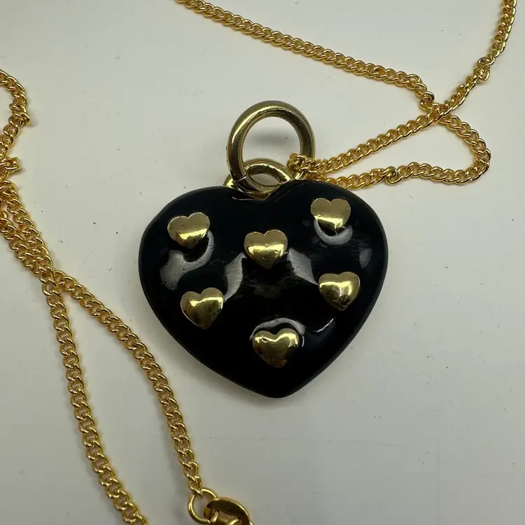 Joan Rivers Heart Shaped Pendant & GF 30” Chain