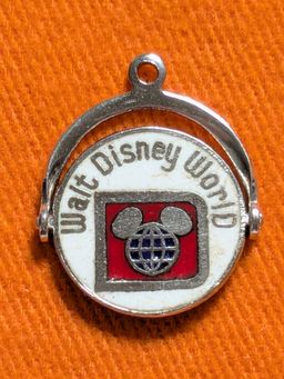 Vintage Walt Disney World Enameled Spinner Charm