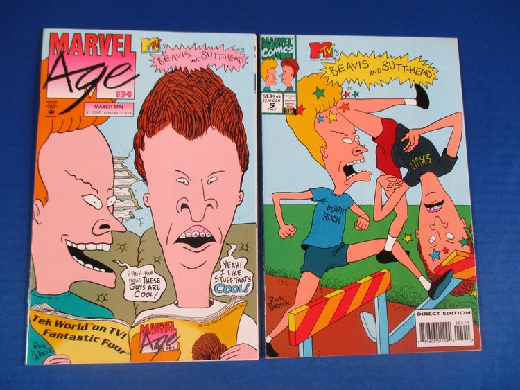 Marvel Age #134 Marvel Comics Beavis and Butt-Head #5 1994 With Cards