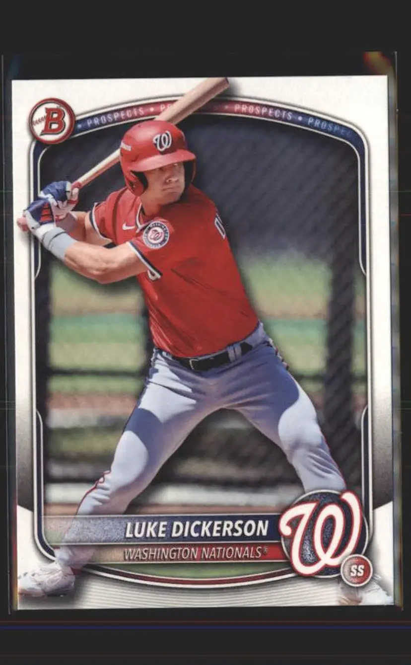 2025 Bowman Draft #BD-61 Luke Dickerson - (137) - Washington Nationals