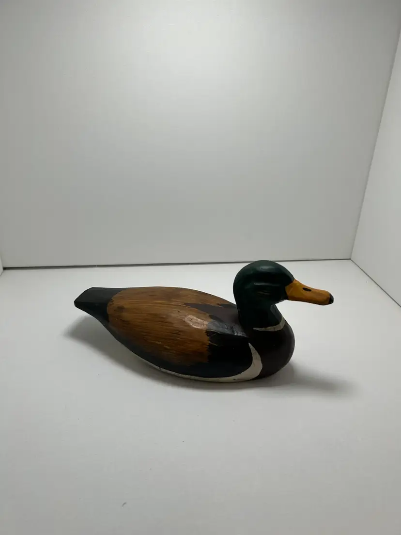 Wood Mallard Figurine