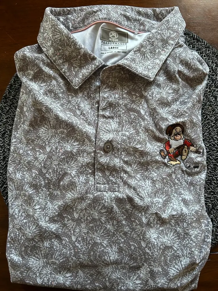 Disney Golf Magnolia Course Grumpy Golf Polo Ahead