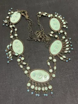 Long Enamel Decorative Necklace