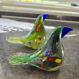 Robert William Murano-Like Glass Birds