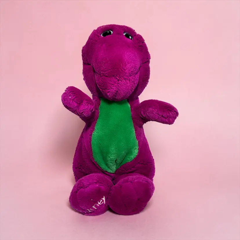 VTG 1992 Barney The Purple Dinosaur 14" Plush Lyons Group