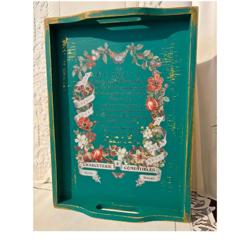 Up-Cycled Wood Tray 14.5x10.5