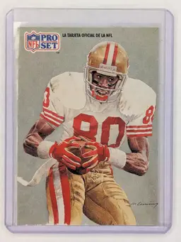 Jerry Rice 1991 Pro Set Spanish AFC Super Estrellas #280 HOF San Francisco 49ers