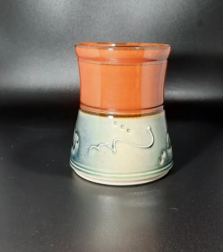 Studio Pottery Handmade Signed Mug Animal Fetish Decoration