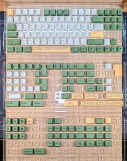 Drop The Lord of the Rings DCD Rohan Aldburg Dye-sublimated PBT Keycap Set