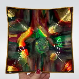 Reverse Painting On Glass MCM style Wall Decor | 7.5 (*Read)