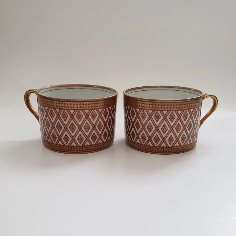 Fitz And Floyd "Gold Pavilion" Tea Cups