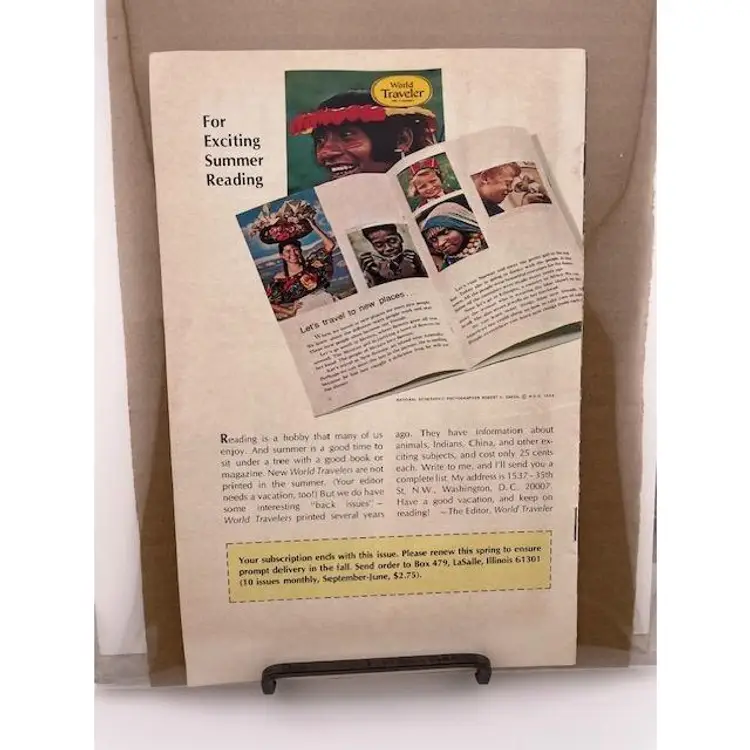 Vintage World Traveler Magazine May 1974 - Hiking 
Exploring Scenic Trails