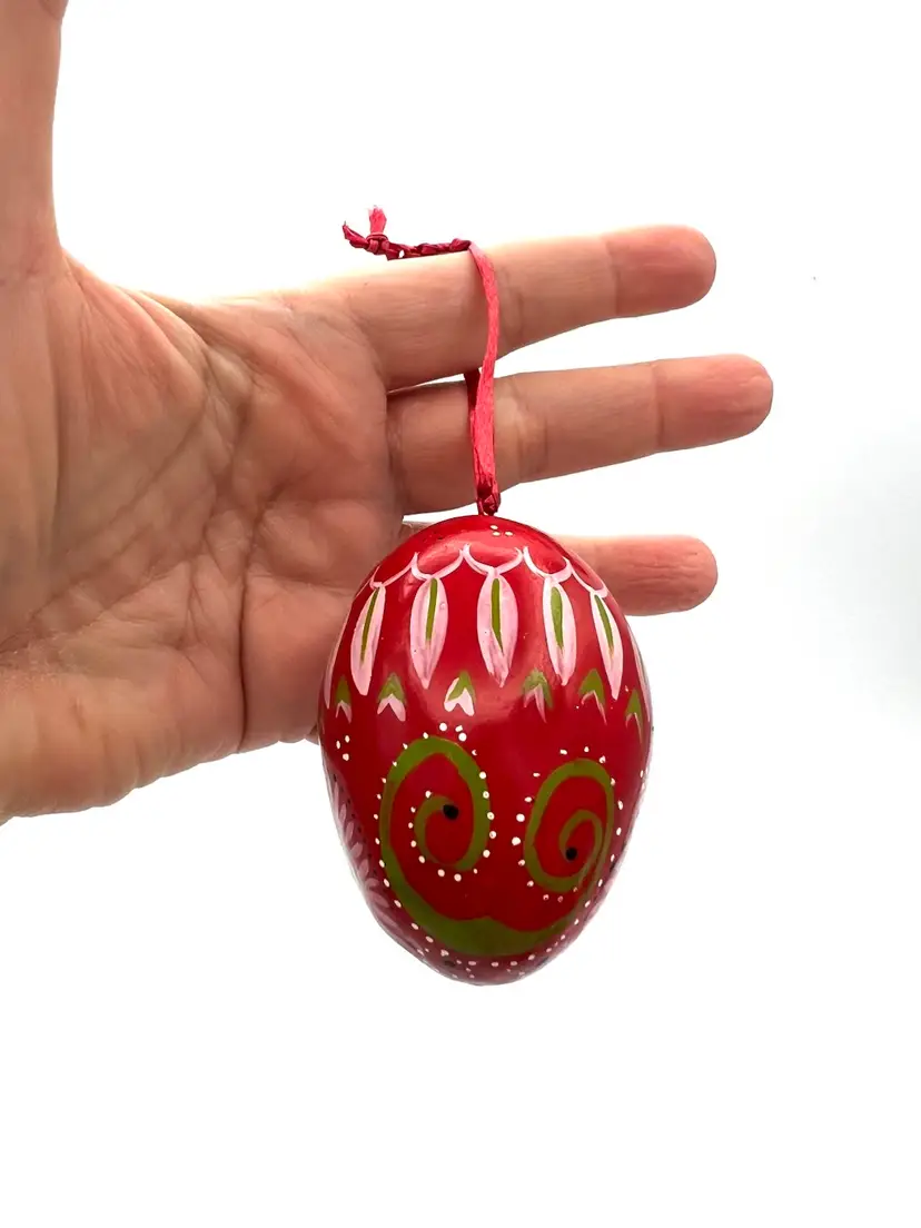 Ukraine 🇺🇦 Wooden Ukrainian Easter Egg Ornament