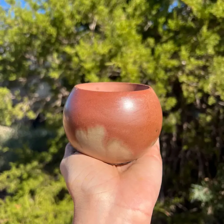 #01 3” Chocolate Concrete Globe Planter