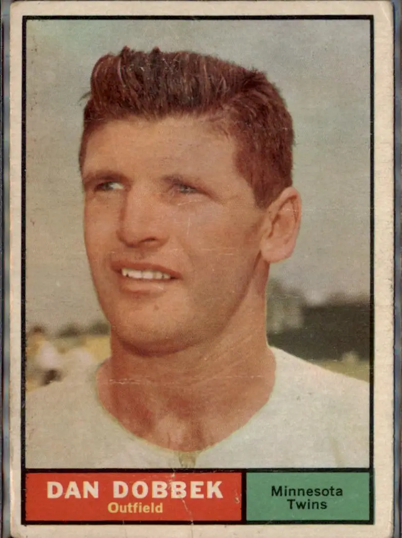 1961 Topps #108 Dan Dobbek - ( ) - Minnesota Twins