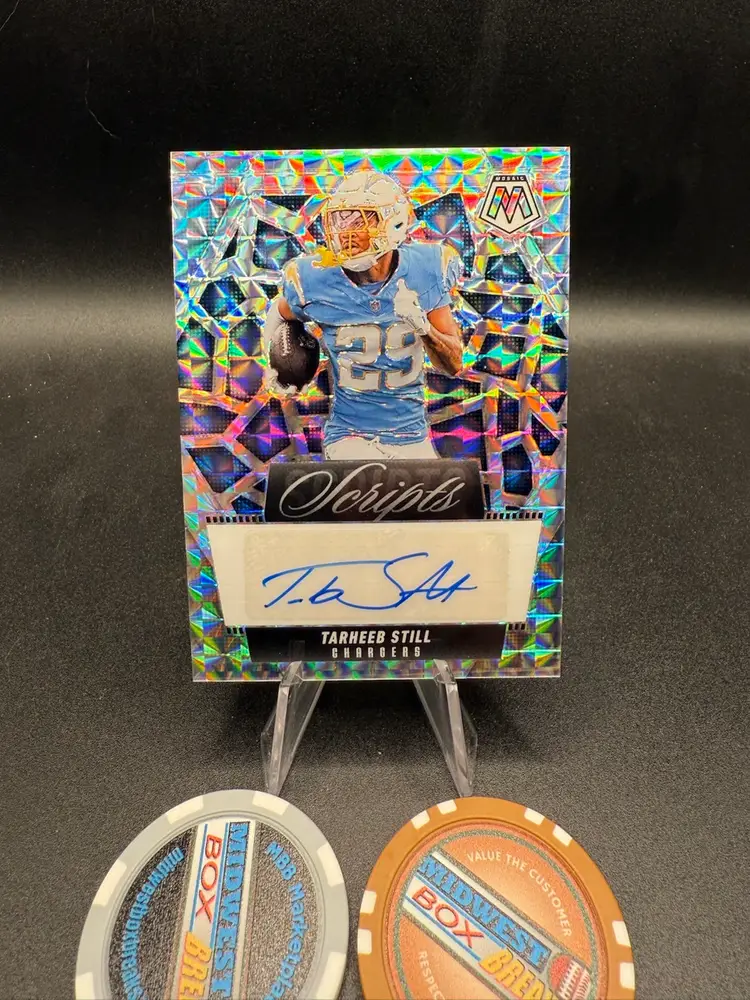 Tarheeb Still Scripts Auto 2025 Mosaic San Diego Chargers