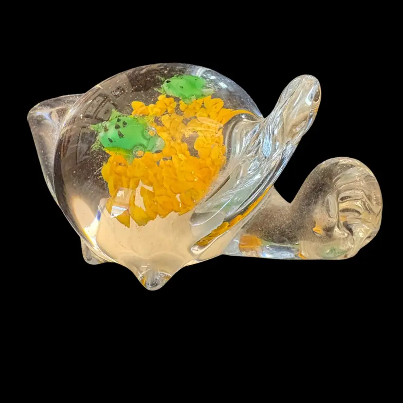Crystal Turtle Paperweight