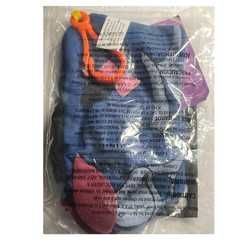 Eeyore Disney Happy Meal Keychain