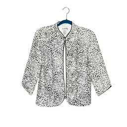 Joseph Ribkoff Lightweight Jacket Blazer Black & White Floral 14